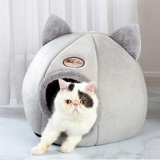 Pet bed with cat ears cat bed Comfortable and soft
