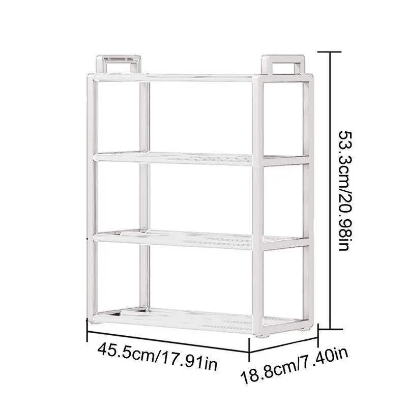 Four-Layer Standing Shoe Rack Organizer Shelf