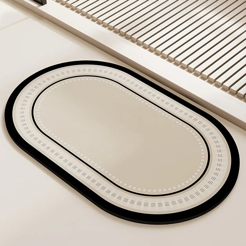 Bathroom floor mat three sets absorbent, non-slip,