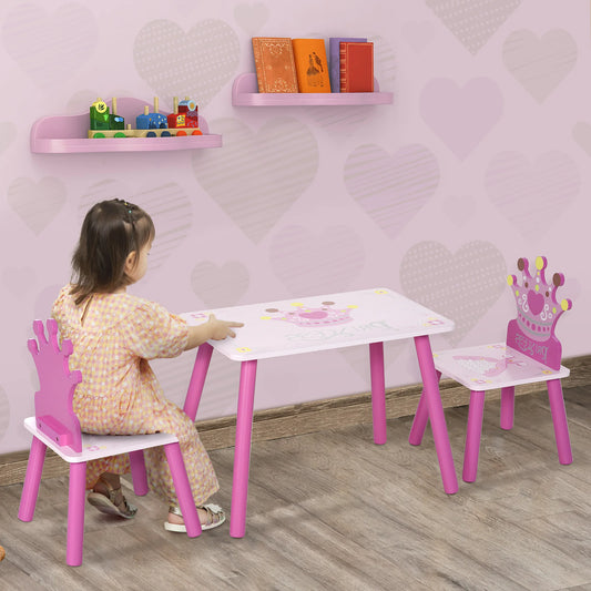 Triple Piece Collection Children's Wood Table Seat