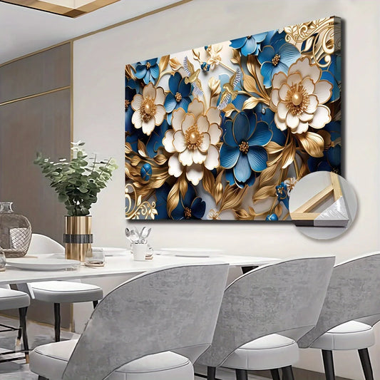 Wall Art Filled with Floral Symphony Decoration