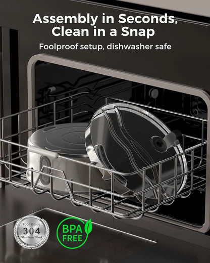 Large Dog Stainless Water Fountain Water Bowl