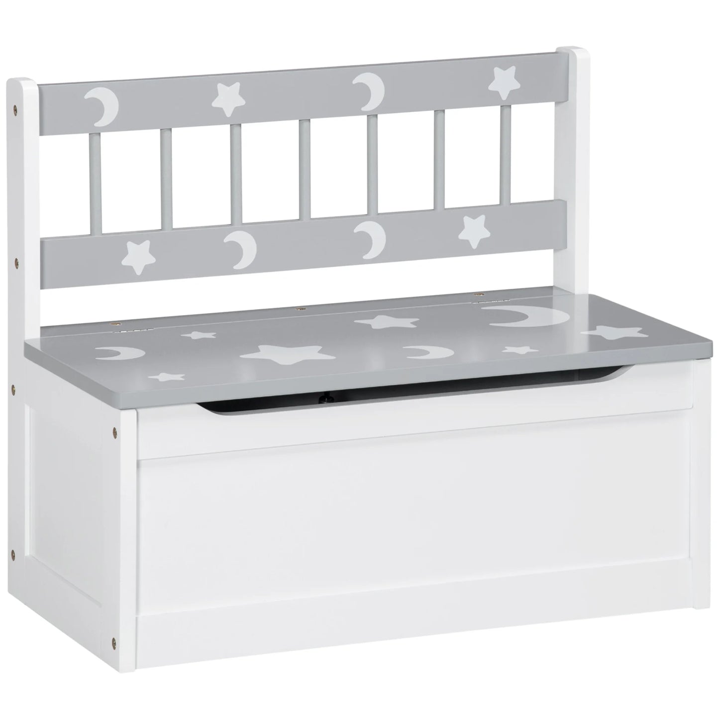 2-IN-1 Toy Chest, Kids Storage Bench