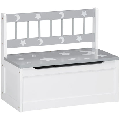 2-IN-1 Toy Chest, Kids Storage Bench