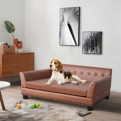 Pet Sofa Large Cushioned Soft Pet Couch