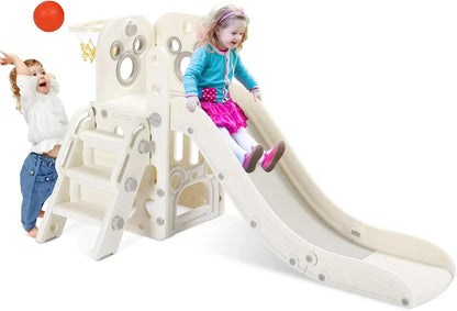 Kids Slide L-Shaped, 5 in 1 Slide Climber