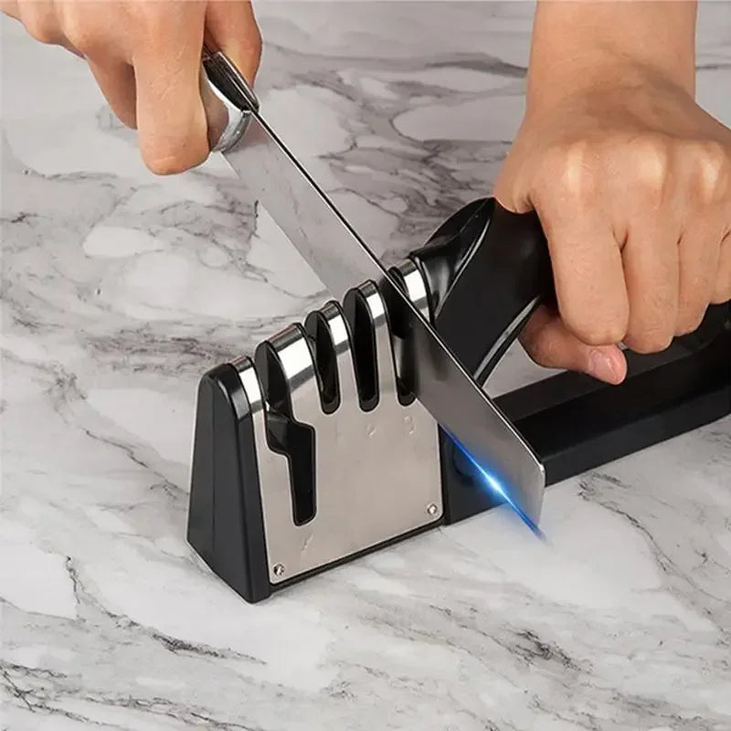 Kitchen 4 Segment Knife Sharpener Multifunctional Portable