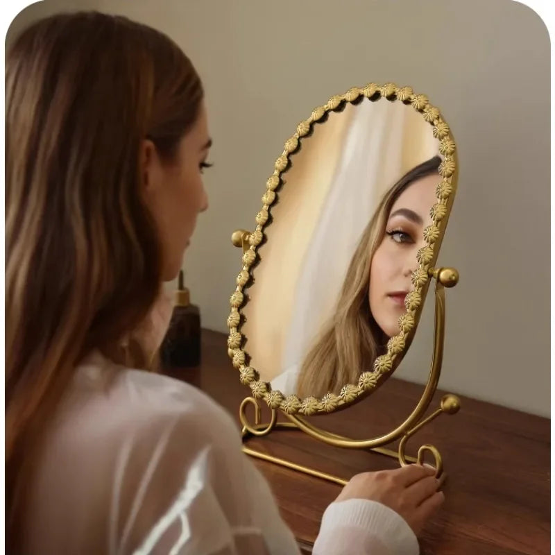 European Desktop Makeup Mirror Vertical High-Definition