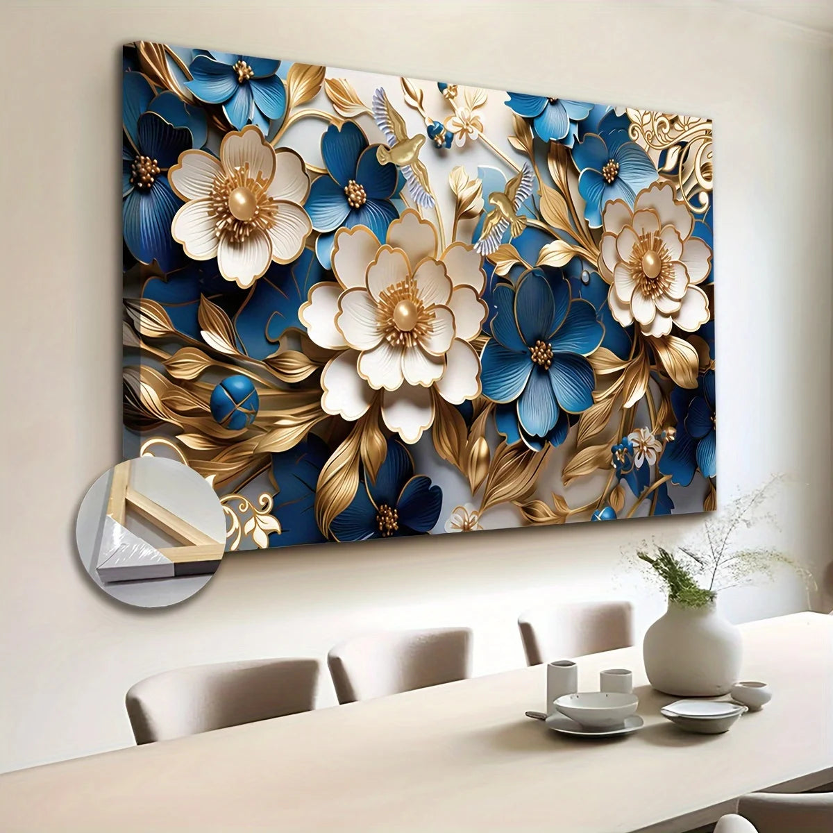 Wall Art Filled with Floral Symphony Decoration