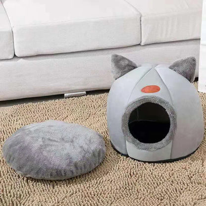 Pet bed with cat ears cat bed  Comfortable and soft