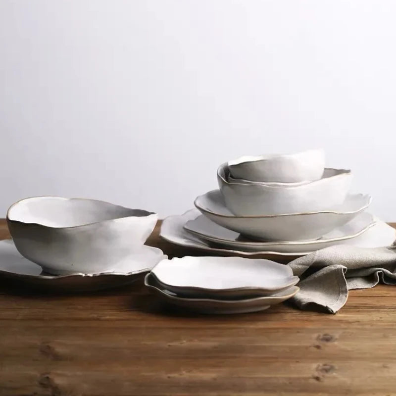 Dinner Plate Set  Bowls with Sauce Dishes