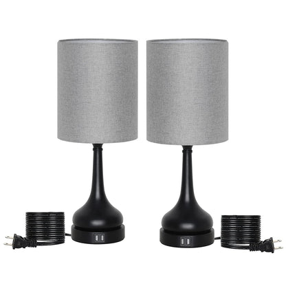 Set of 2 Touch Control Bedside Lamps