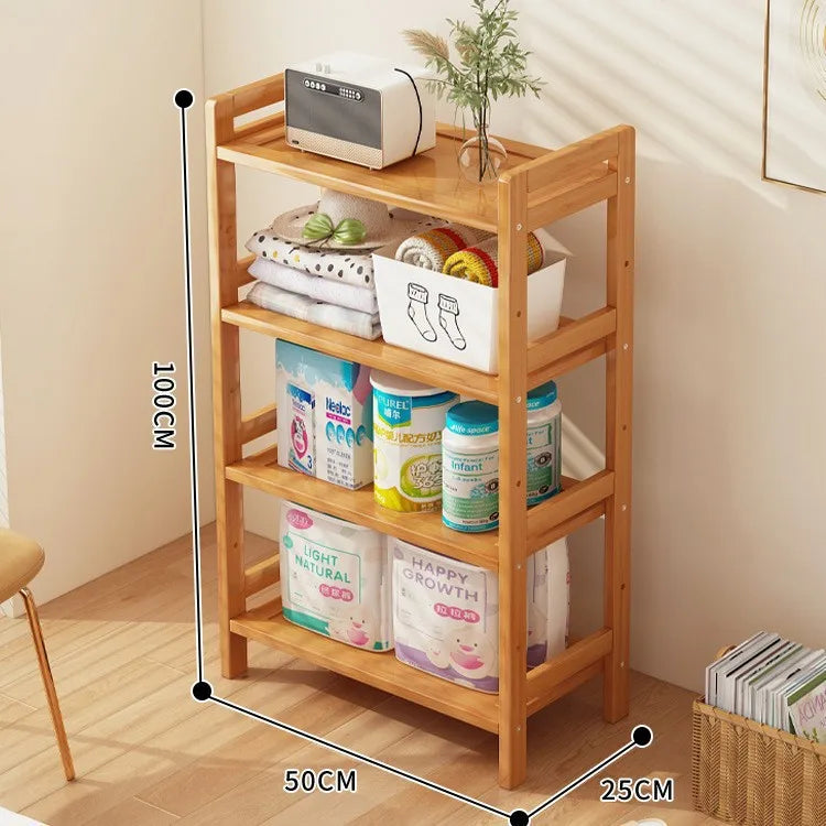 Kitchen shelf, floor standing multi-layer shelf,