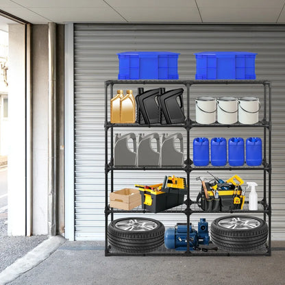 5-Shelf Wire Storage Cover Home Storage (2pack)