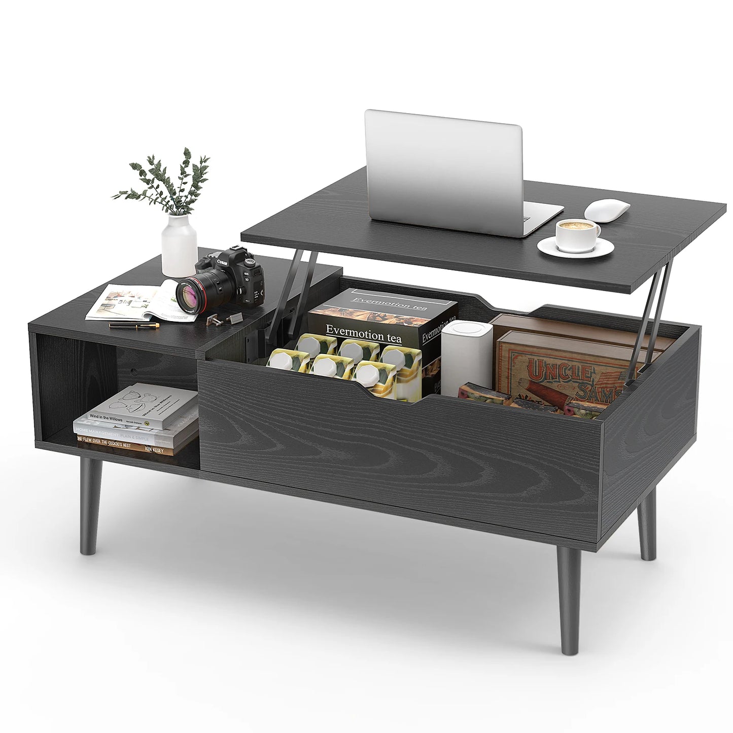 JHK Lift-Top Coffee Table with Storage
