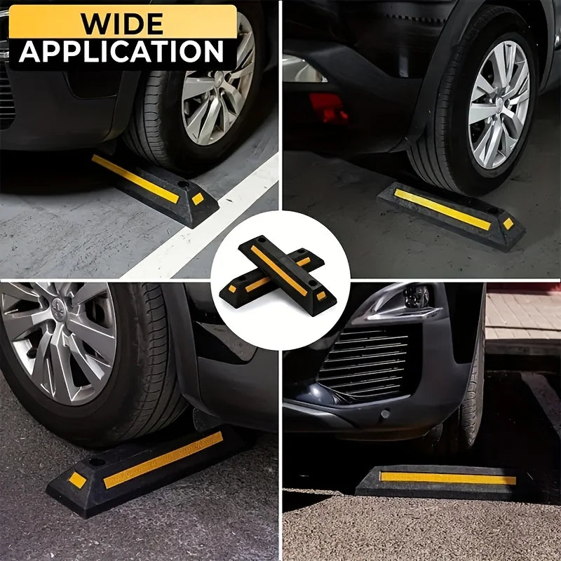 Car Wheel Stopper Durable Rubber Parking Guide