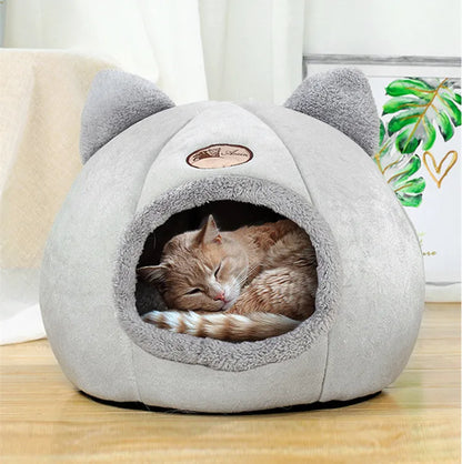 Pet bed with cat ears cat bed  Comfortable and soft