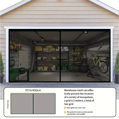 Heavy Duty Garage Door Screen 2 Cars