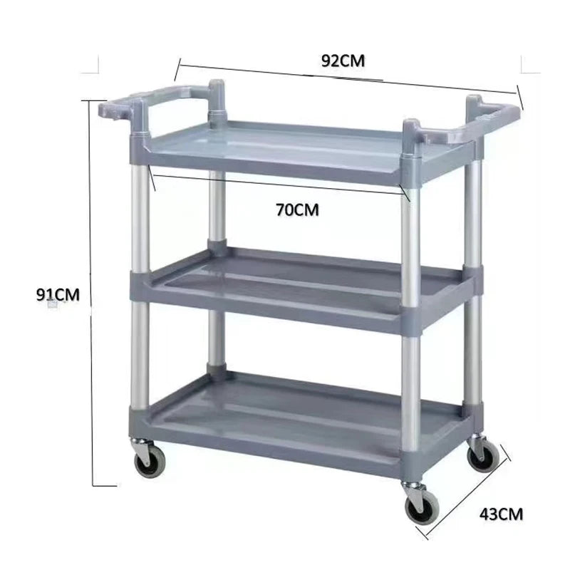Dining Car Trolley Multi-Function Three-Layer