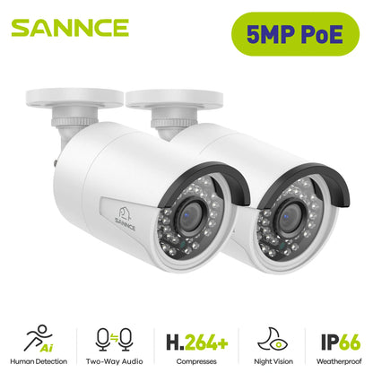2PCS Ultra HD Camera Outdoor Indoor Protection