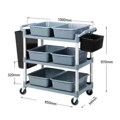 Dining Car Trolley Multi-Function Three-Layer