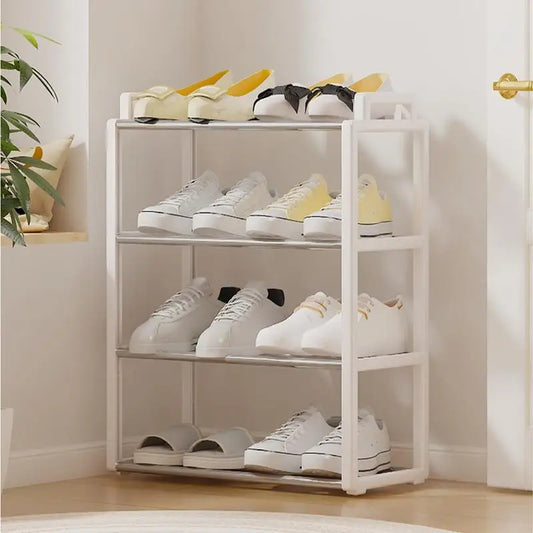 Four-Layer Standing Shoe Rack Organizer Shelf