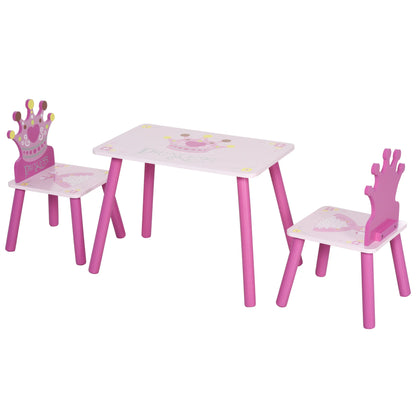 Triple Piece Collection Children's Wood Table Seat