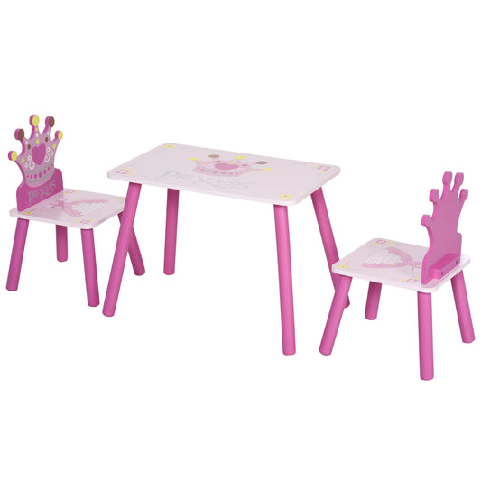 Triple Piece Collection Children's Wood Table Seat