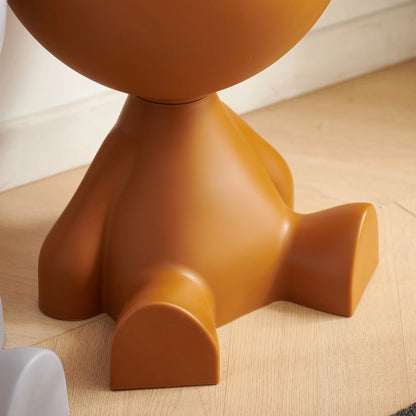 Flat head side coffee table cream style,