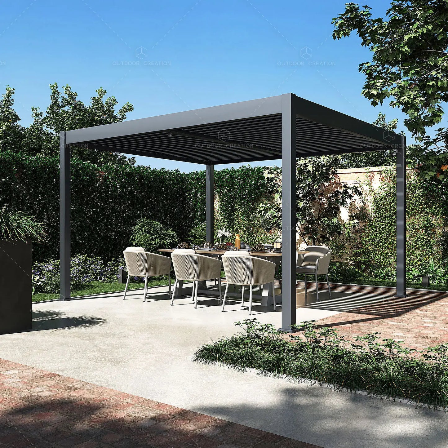 Garden Outdoor Gazebo Customized Modern Motorized