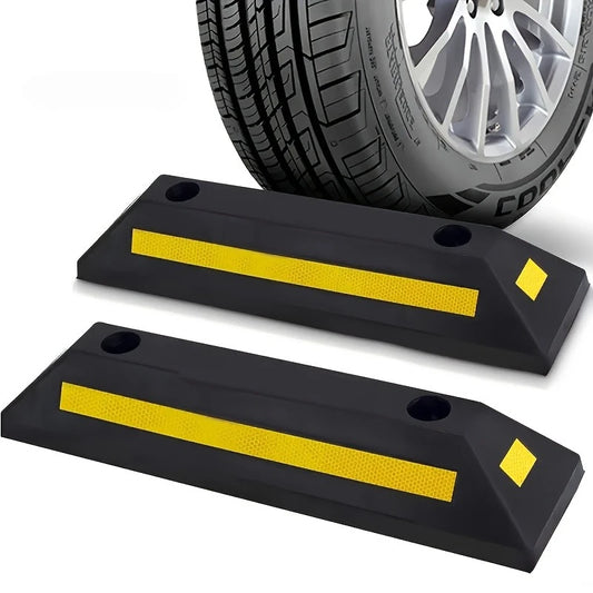 Car Wheel Stopper Durable Rubber Parking Guide