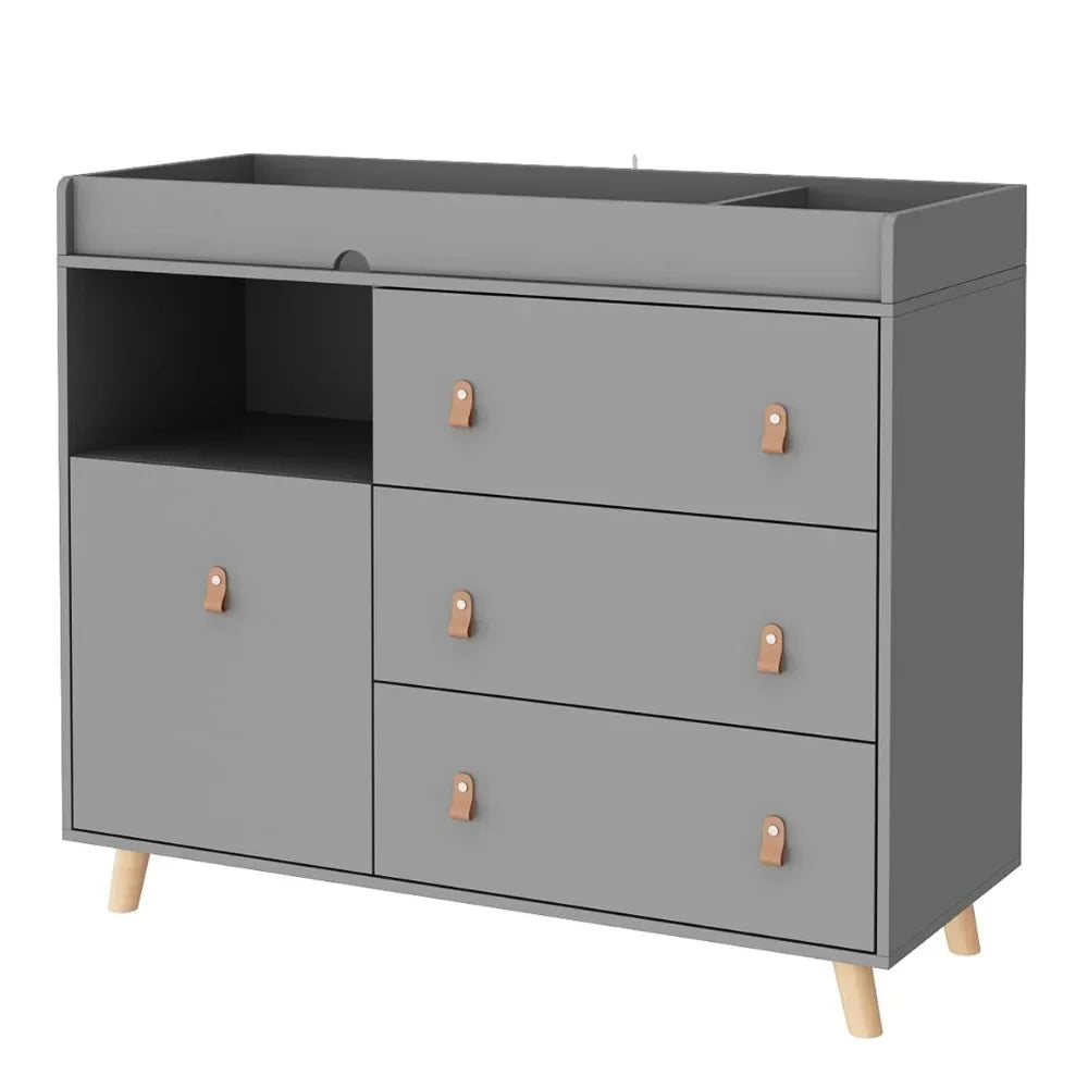 Nursery Dresser, Baby Diaper Changing Station Drawers